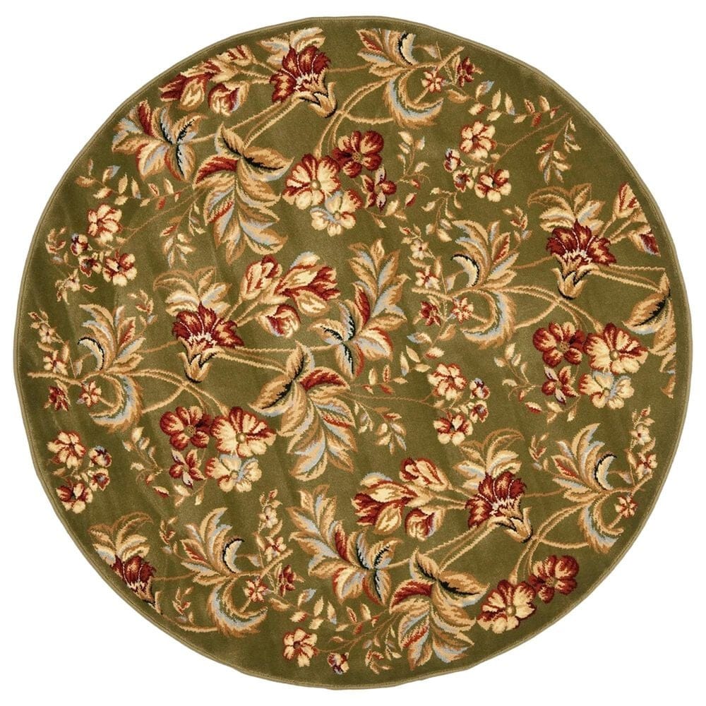 Safavieh Lyndhurst 5"3" Round Sage Area Rug, , large
