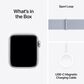 Apple Watch SE GPS 40mm Silver Aluminum Case with Blue Cloud Sport Loop, , large