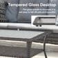 Sunwell Garden Outdoor Coffee Table with Shelf in Brown, , large