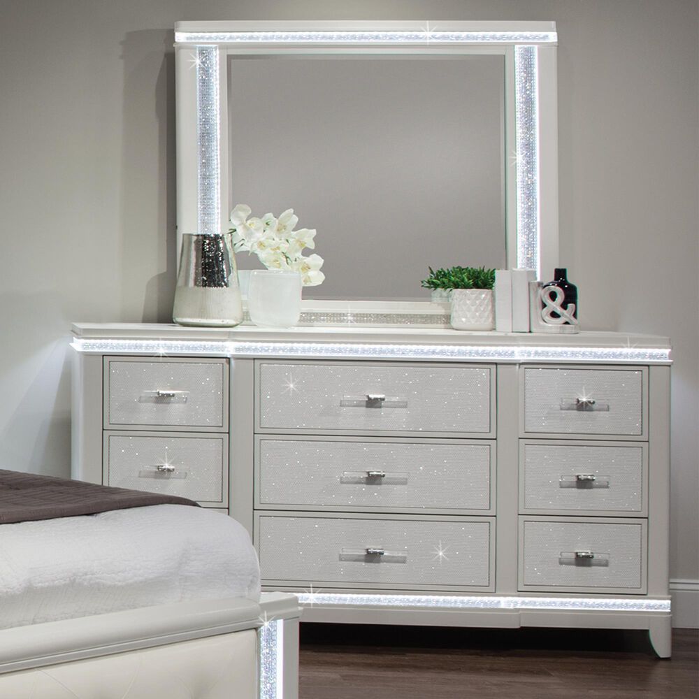 Davis International Celeste 9 Drawer Dresser in White, , large
