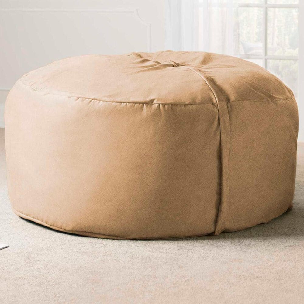 Jaxx 5" Large Bean Bag with Removable Cover in Camel, , large