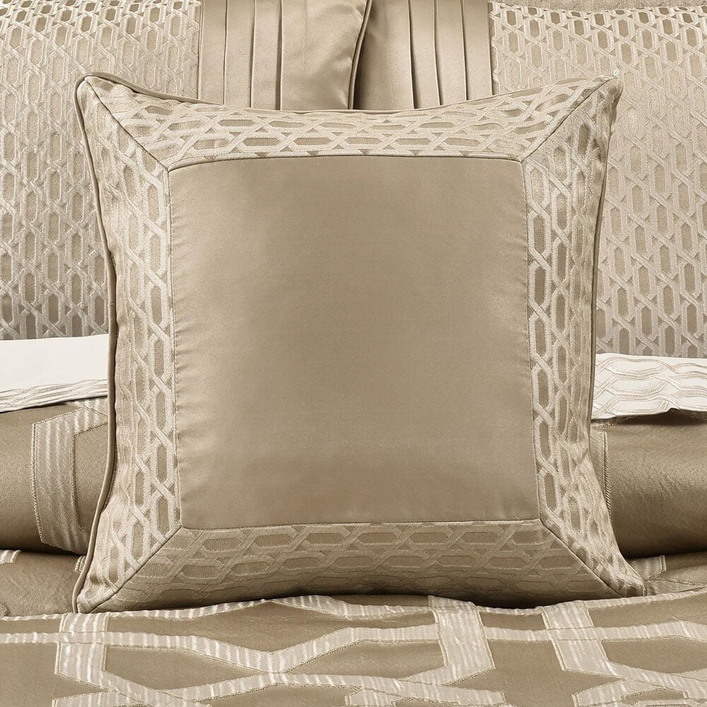 J. Queen New York Olympus 18" Square Throw Pillow in Sand, , large