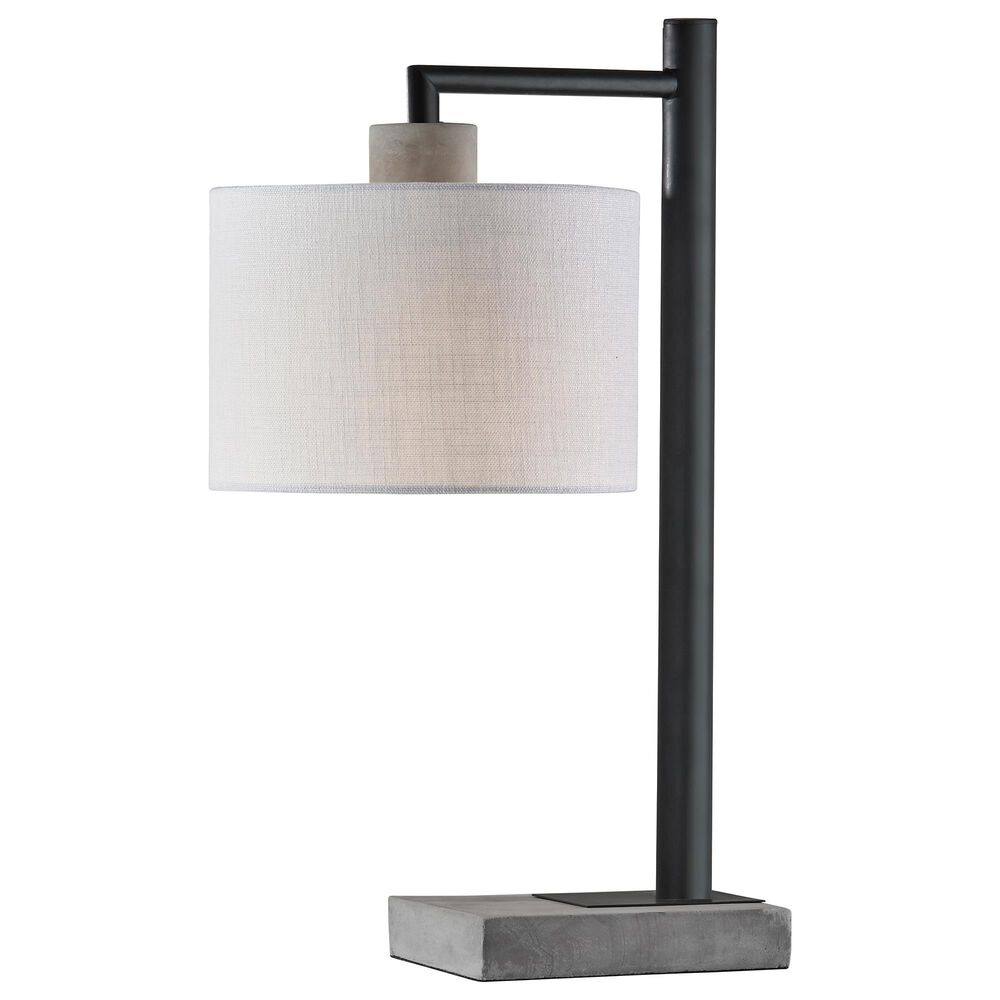 Adesso Devin Table Lamp in Black and Grey, , large
