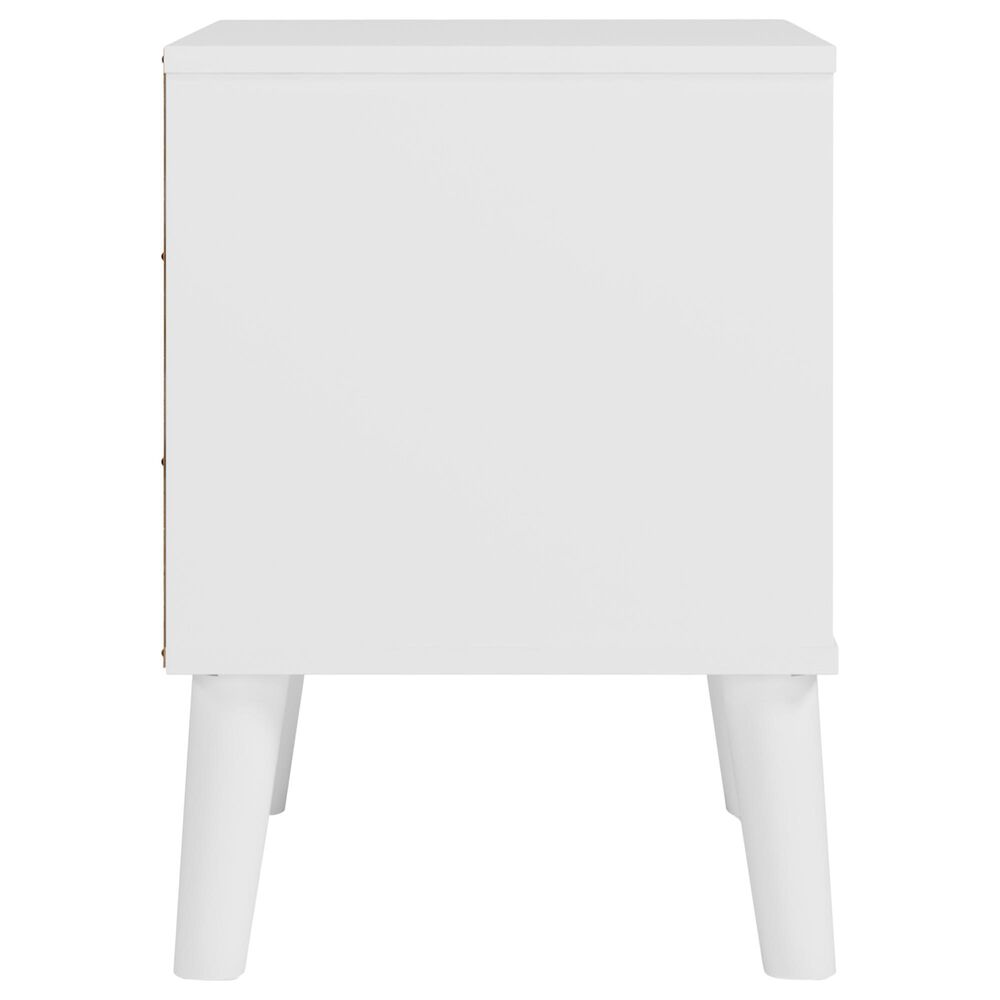 Ashley Piperton Nightstand in White and Brown, , large