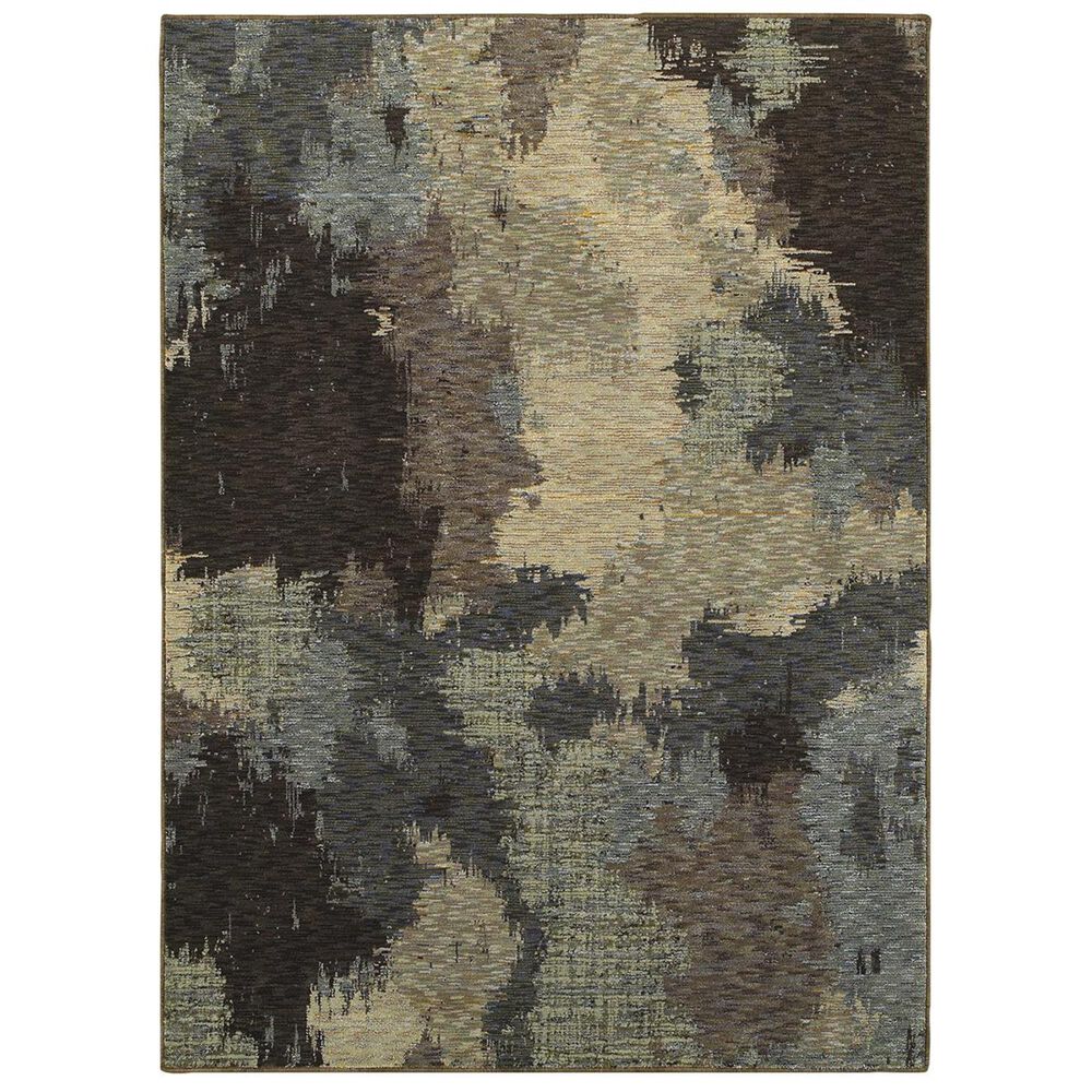 Oriental Weavers Evolution 8011B 2"6" x 12" Blue and Brown Runner, , large