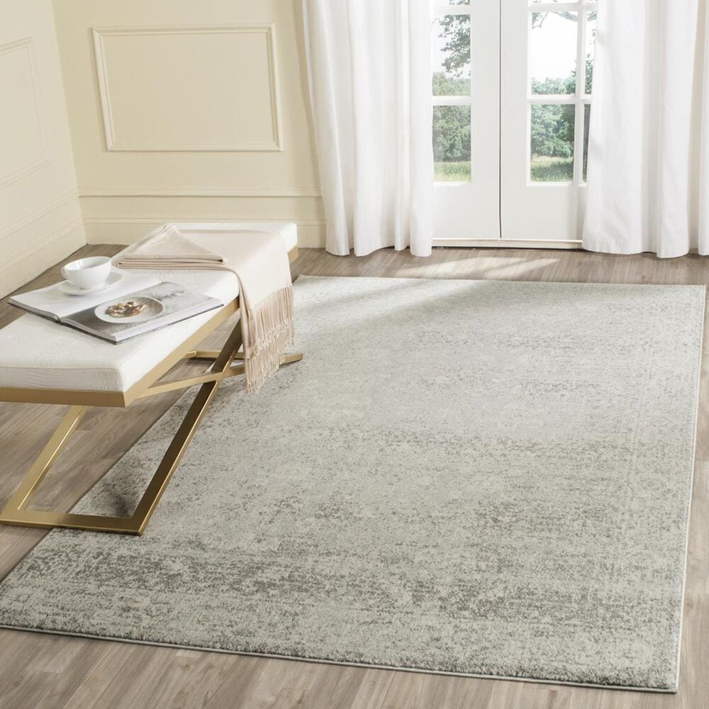 Safavieh Evoke EVK270Z-3 3" x 5" Silver/Ivory Area Rug, , large