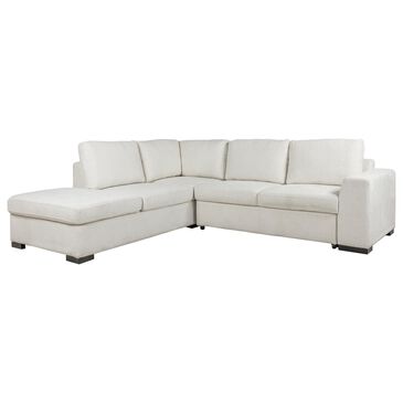 Tuscany Grove Kinsley 2-Piece Left Facing Pull Out Sofa Sectional with Storage Chaise in Cosmo Cotton, , large