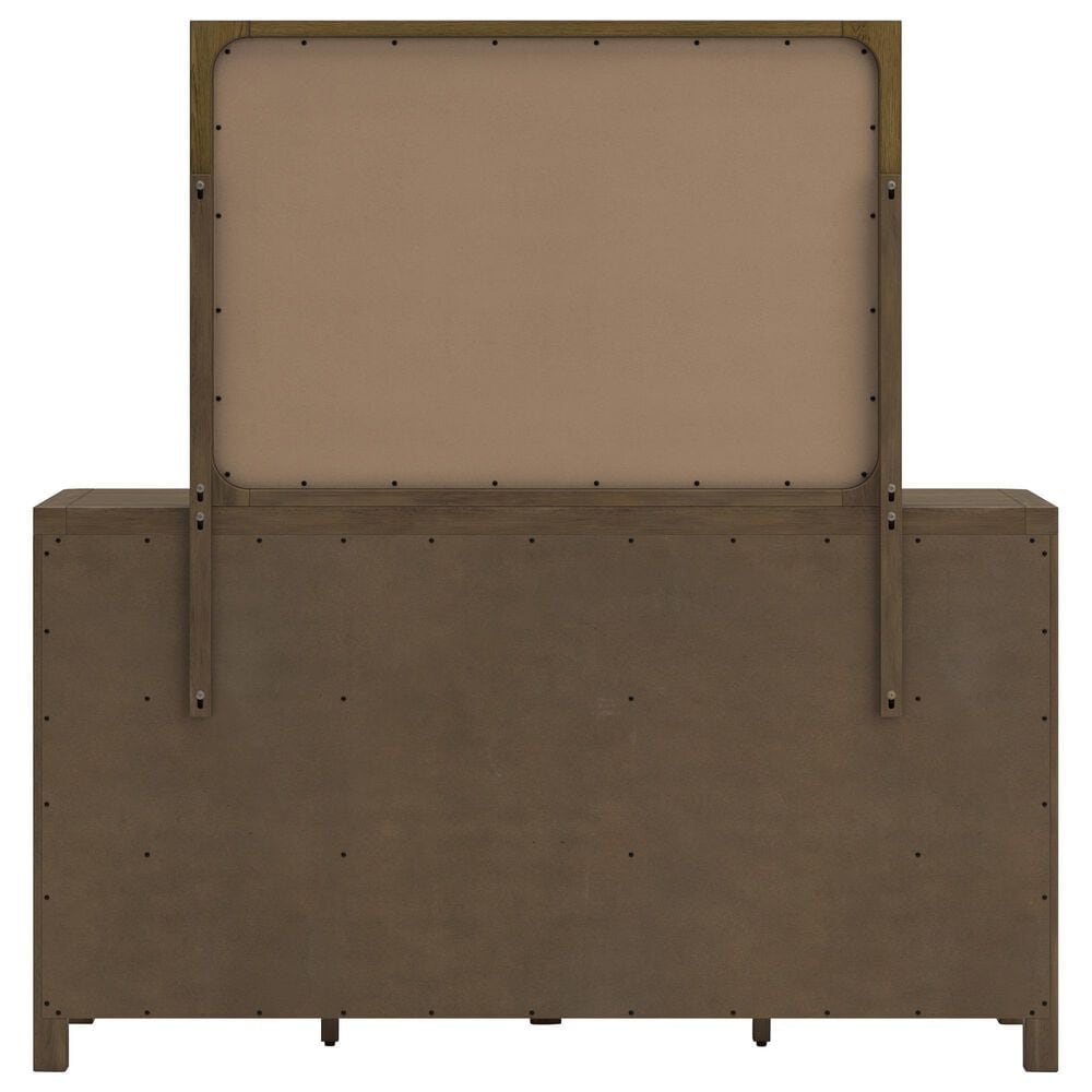 Millenium Dresser and Mirror in Light Brown, , large