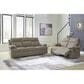 Ashley Side-Swipe Manual Reclining Loveseat in Mocha, , large