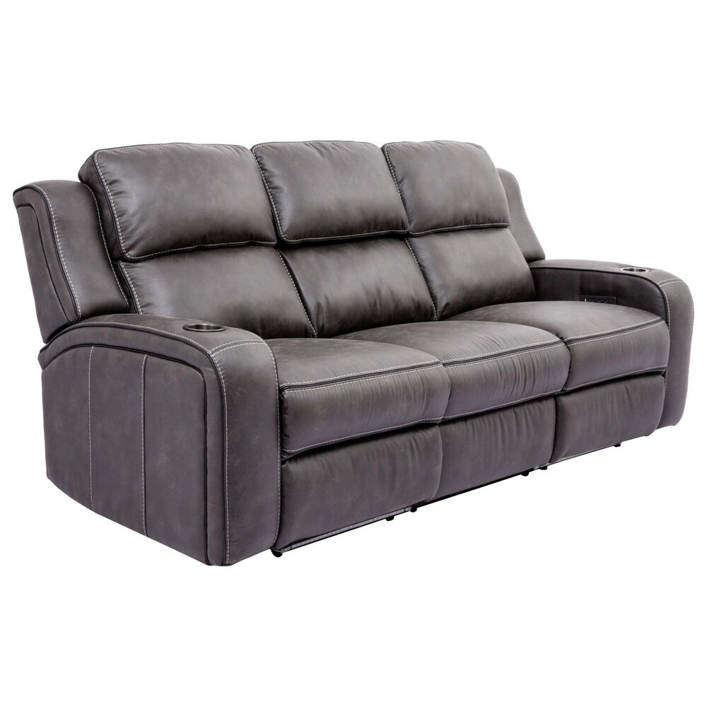 Oxford Furniture 2-Piece Power Reclining Living Room Set in in Cowboy Granite, , large