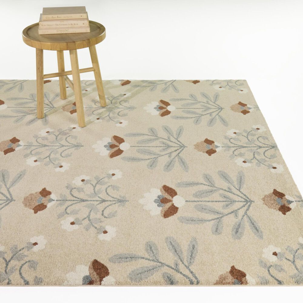 Balta Rugs Reverie Domenico Blue and Beige 5'3" x 7' Area Rug, , large