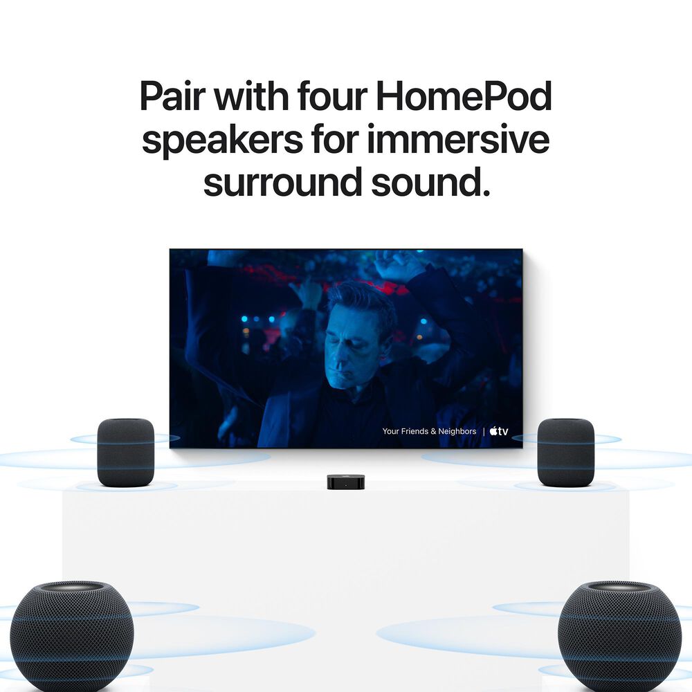 Apple TV 4K (Wi-Fi + Ethernet) 128GB (4th Generation) (Pre-Sale), , large