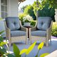 HOMLUX Outdoor Arm Chair in Denim Blue (Set of 2), , large