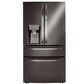 LG 30 Cu. Ft. Smart wi-fi Enabled Refrigerator with Craft Ice™ Maker in Black Stainless Steel, , large
