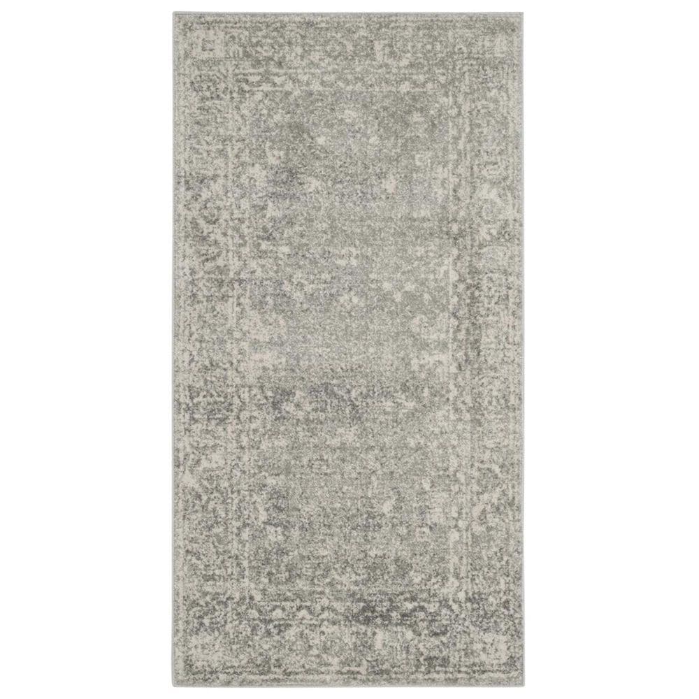 Safavieh Evoke EVK270Z-25 2&#39;2&quot; x 5&#39; Silver and Ivory Runner, , large