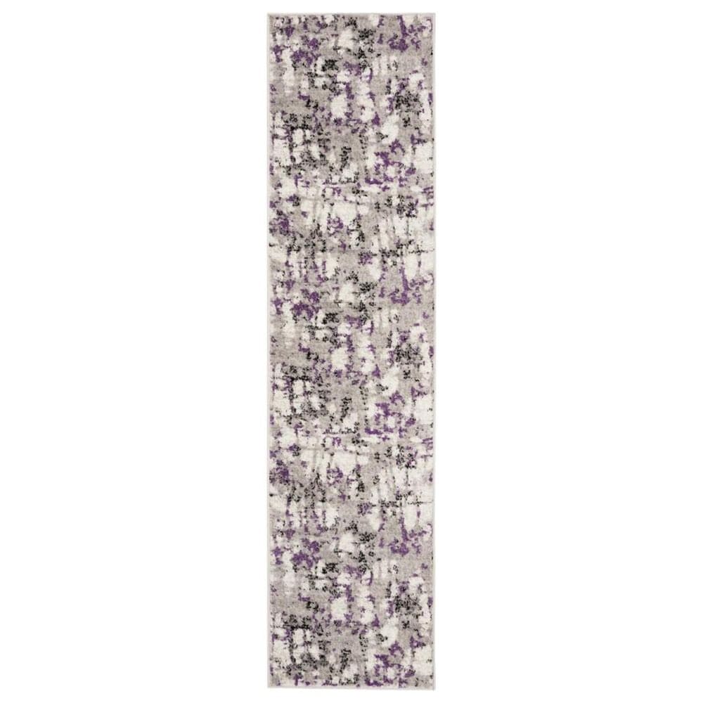 Safavieh Skyler SKY193R 2" x 8" Gray and Purple Runner, , large