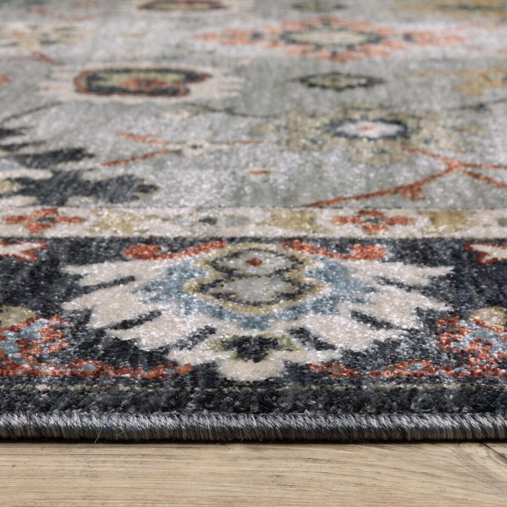 Oriental Weavers Eliana ELI08 Blue and Multicolor 6&#39;7&quot; x 9&#39;6&quot; Area Rug, , large