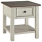 Ashley Bolanburg End Table in Weathered Oak and Antique White, , large