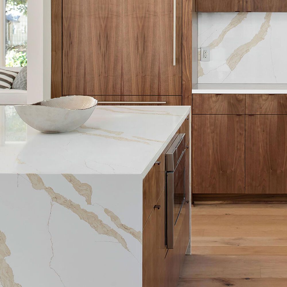 NFM Custom Countertops Calacatta Leon Gold 3cm Quartz Countertop, , large