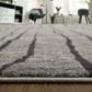 Feizy Kano Striped 7"10" x 10" Ivory and Charcoal Area Rug, , large