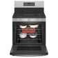 GE Profile 5.6 Cu. Ft. Smart Free-Standing Gas Range and 2.1 Cu. Ft. Over-the-Range Sensor Microwave Oven in Fingerprint Resistant Stainless Steel, , large