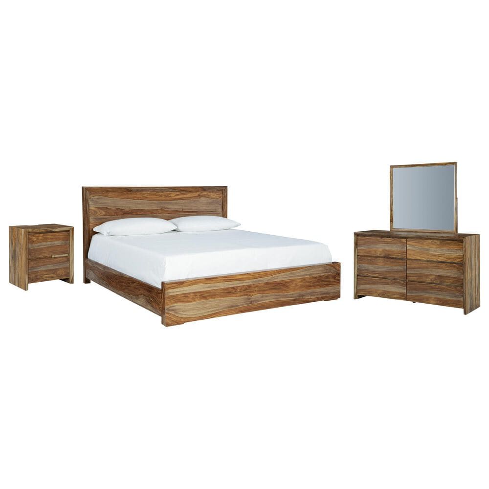 Millenium Dressonni 4-Piece King Bedroom Set in Brown, , large