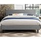 Modway Anya Fabric Queen Platform Bed in Beige, , large