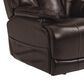 Flexsteel Clive Big and Tall Leather Power Recliner with Power Headrest and Lumbar in Brown, , large