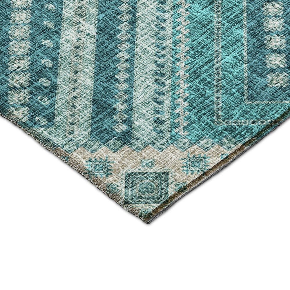 Dalyn Rug Company Portico PO5 Teal 3&#39; x 5&#39; Area Rug, , large