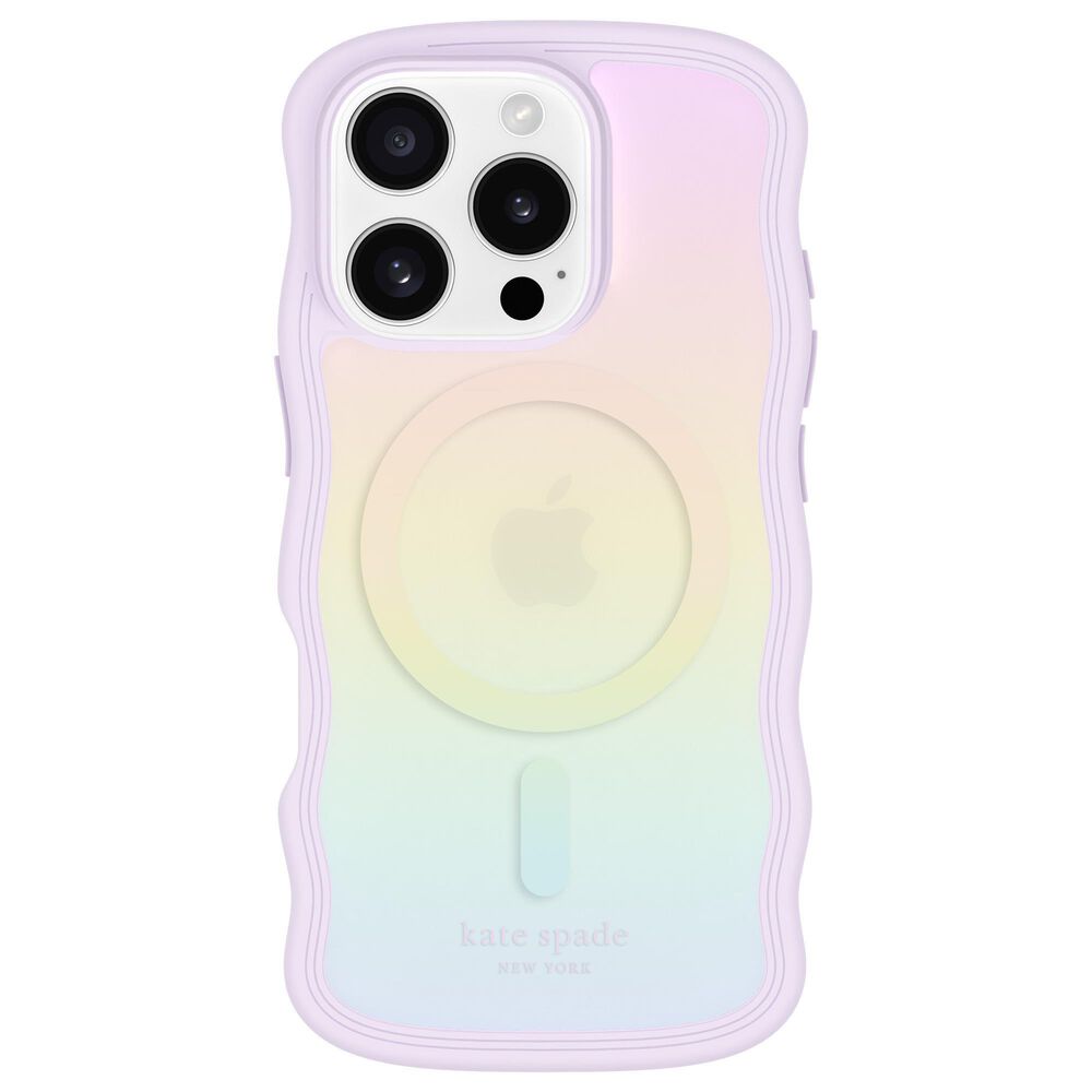 Kate Spade Wavy MagSafe Case for Apple iPhone 16 Pro in Opal Iridescent, , large