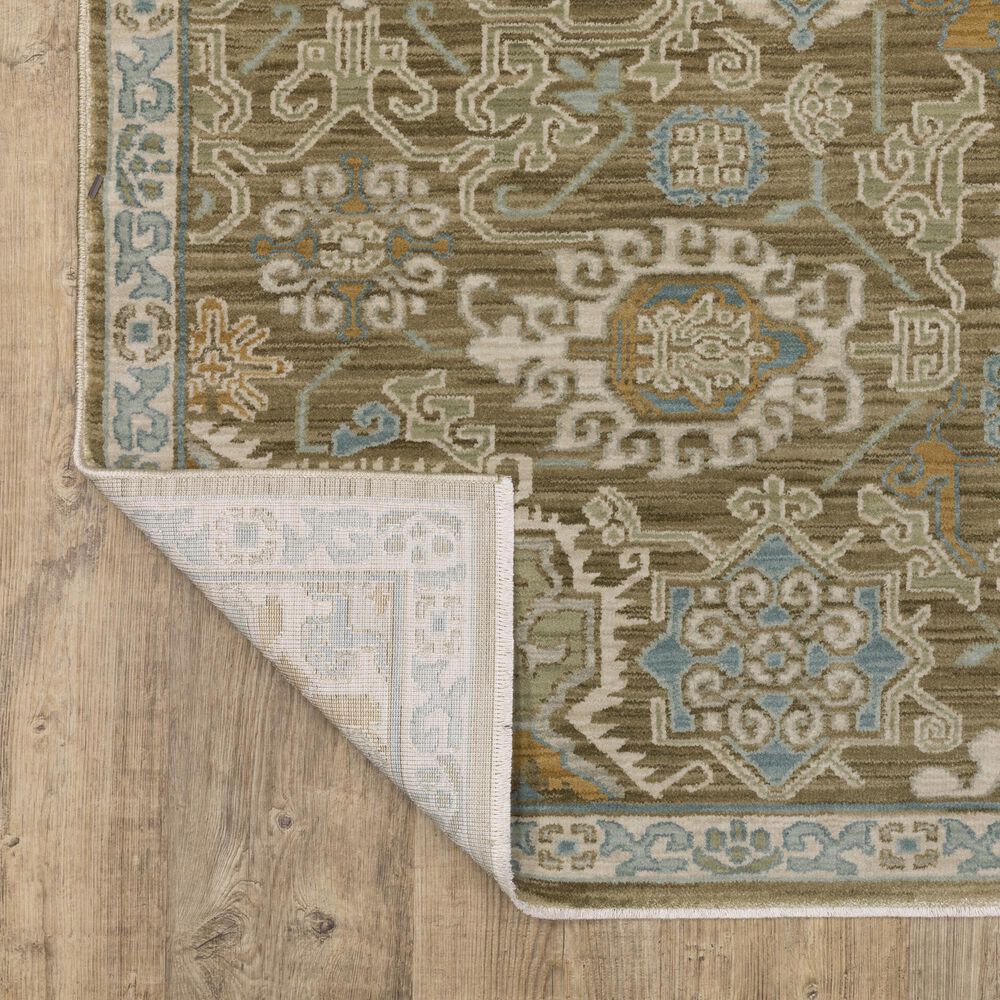 Oriental Weavers Maeve MAE13 Brown and Blue 6&#39;7&quot; x 9&#39;6&quot; Area Rug, , large