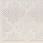 Nourison Easy Care 2" x 4" Ivory and White Indoor/Outdoor Area Rug, , large