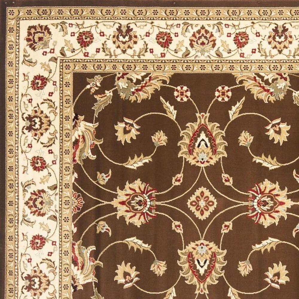 Safavieh Lyndhurst LNH553 6&#39;7&quot; x 9&#39;6&quot; Brown and Ivory Area Rug, , large