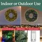 Timberlake 60" Large Christmas Wreath with 300 LED Lights in Green, , large