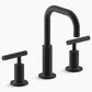 Kohler Purist Widespread Bathroom Faucet in Matte Black, , large