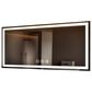 HOMLUX 60" x 36" LED Bathroom Makeup Mirror in Silver, , large