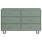 Oxford Baby Meridian 2-Piece Nursery Set with 3-in-1 Convertible Crib and Dresser in Olive Green, , large