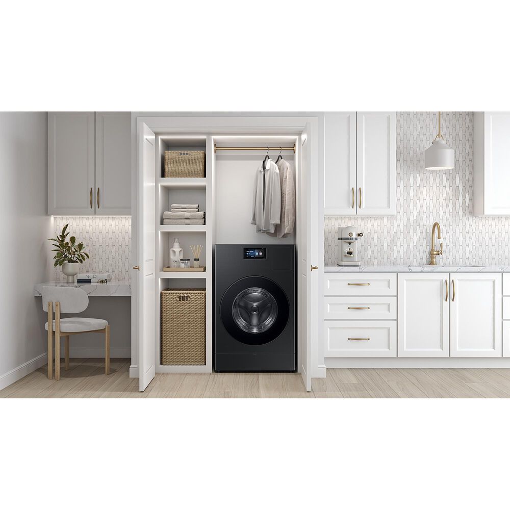 Samsung Bespoke 5.3 Cu. Ft. All-in-One Ultra Washer with AI Laundry Ventless Heat Pump Dryer Combo in Brushed Black, , large
