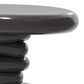 Furniture of America Rene Glossy End Table in Dark Gray, , large