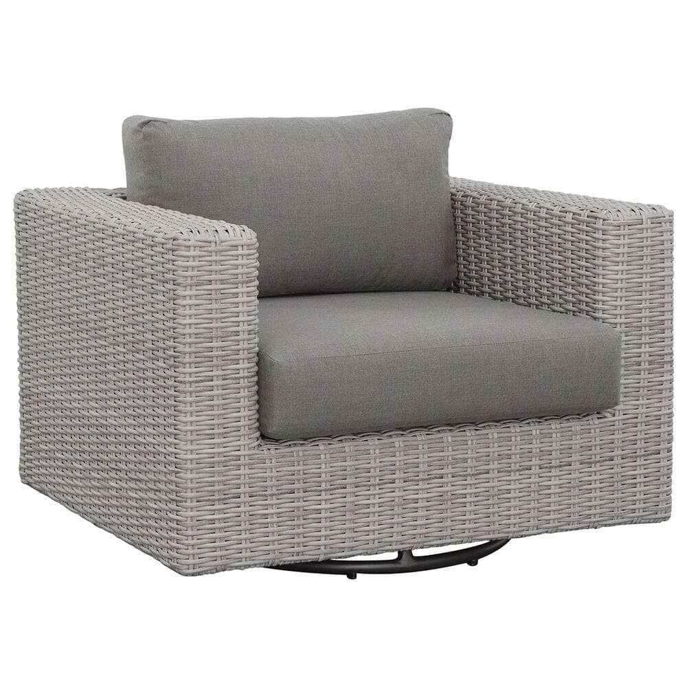 Steve Silver Co. Blakley Patio Swivel Chair in Dark Gray, , large
