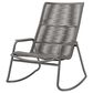 Ebel Outdoor Furniture Bellino and Cabana 5-Piece Fire Pit Chat Set in Iron, Fog and Graphite, , large