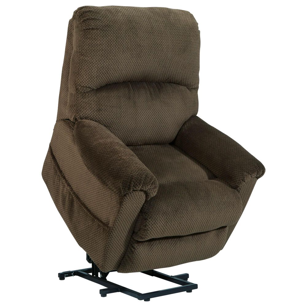 Signature Design by Ashley Shadowboxer Power Lift Recliner in Chocolate, , large