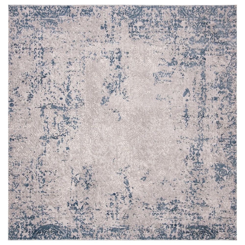 Safavieh Invista INV465F 6"7" Square Grey and Ivory Area Rug, , large