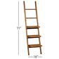 Maple and Jade 18" x 71" Wall Shelf in Natural Brown, , large