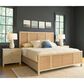 Universal Furniture Oasis Queen Panel Bed with Two Nightstands in Dockside and Natural, , large