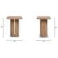 Jennifer Taylor Home Sonoma End Table in Rustic Greige Brown, , large
