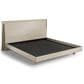 BDI Kara 4-Piece King Bedroom Set in Washed Oak, , large