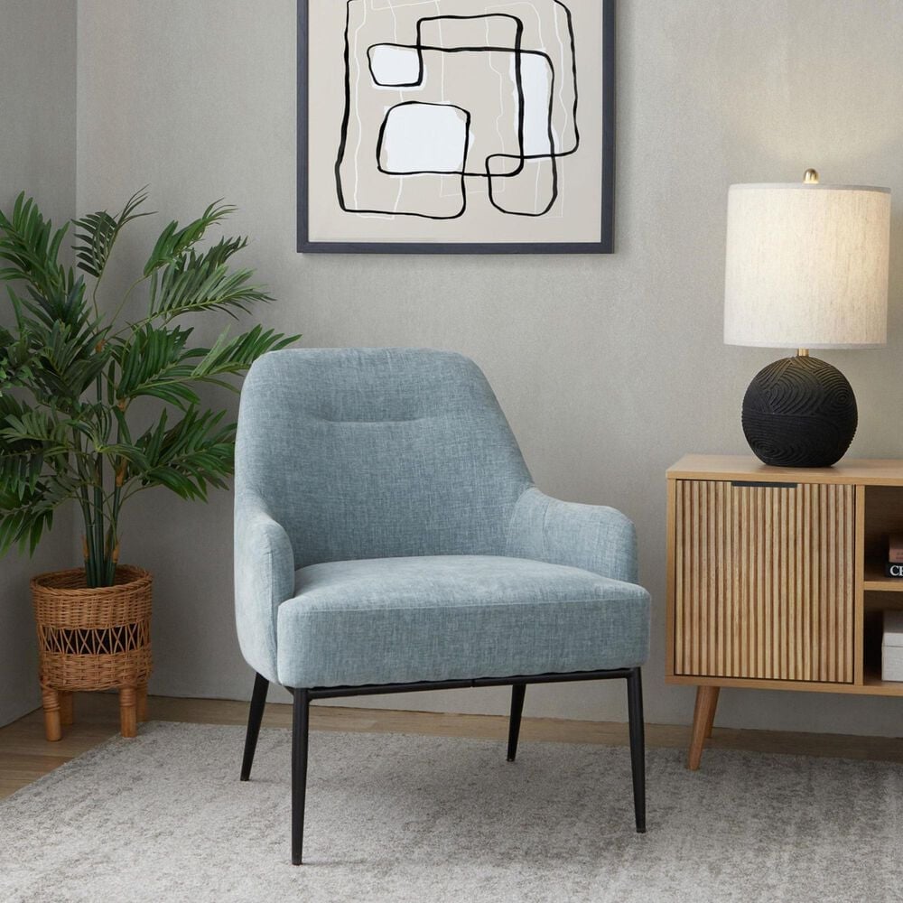 Lumisource Marcel Accent Chair in Light Blue, , large