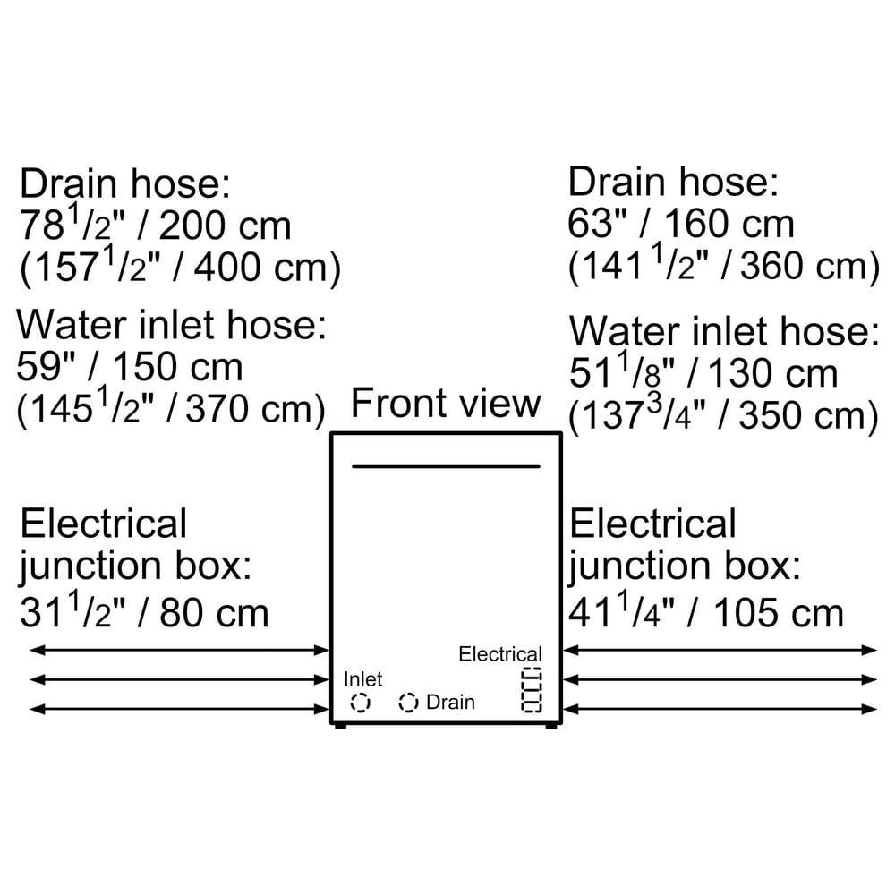 Bosch 300 Series 18" Built-In Smart Dishwasher with 5 Wash Cycles in White, , large