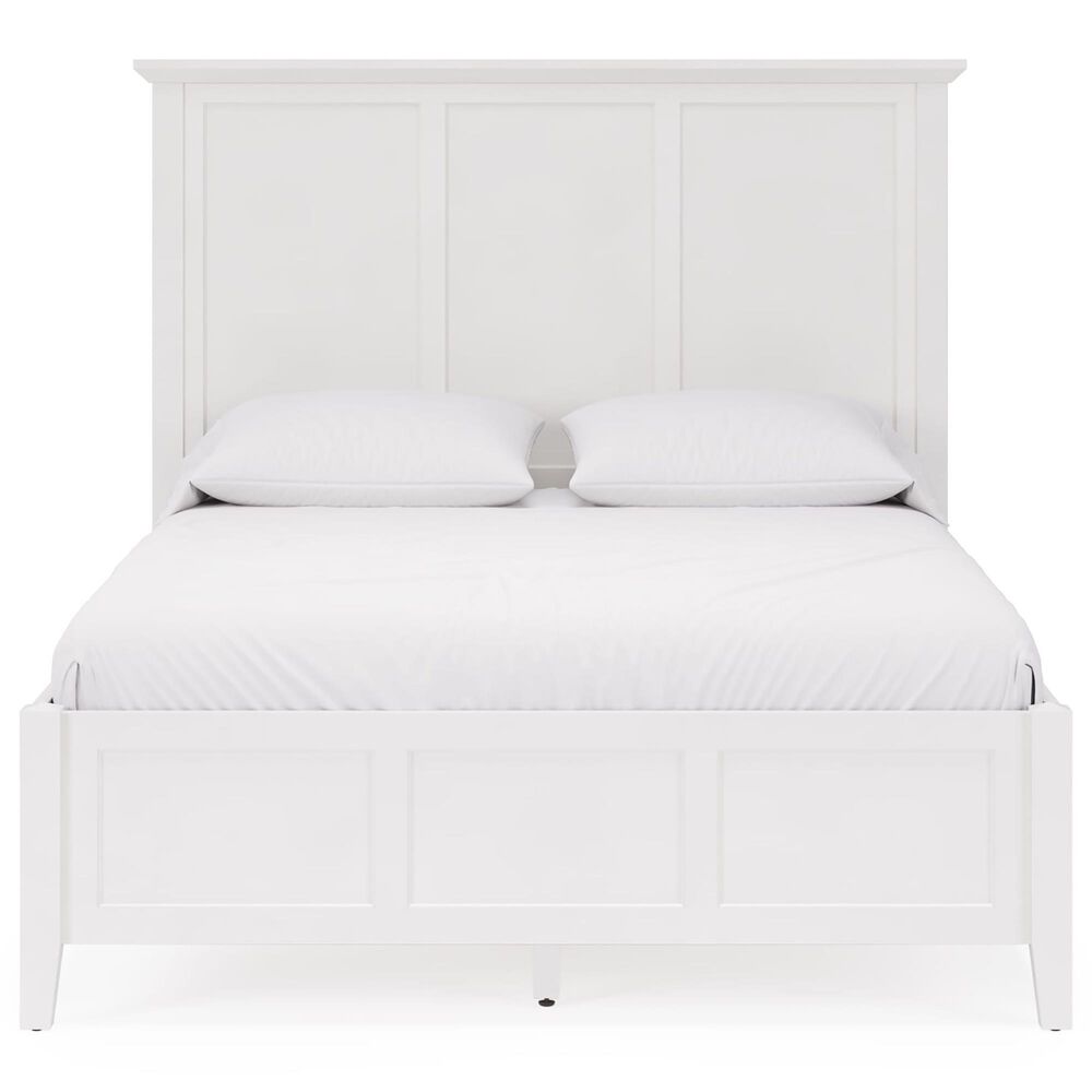 Urban Home Grace Eastern King Panel Bed in Snowfall White, , large